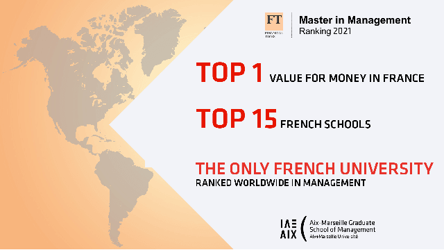 IAE Aix-Marseille TOP 15 des écoles françaises en management